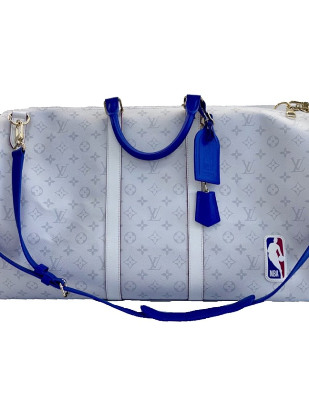 Louis Vuitton x NBA Basketball Keepall 55 Antartica Limited Weekend Travel Bag